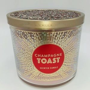 B&BW Champagne Toast 3-Wick Glitter Lid Ca…